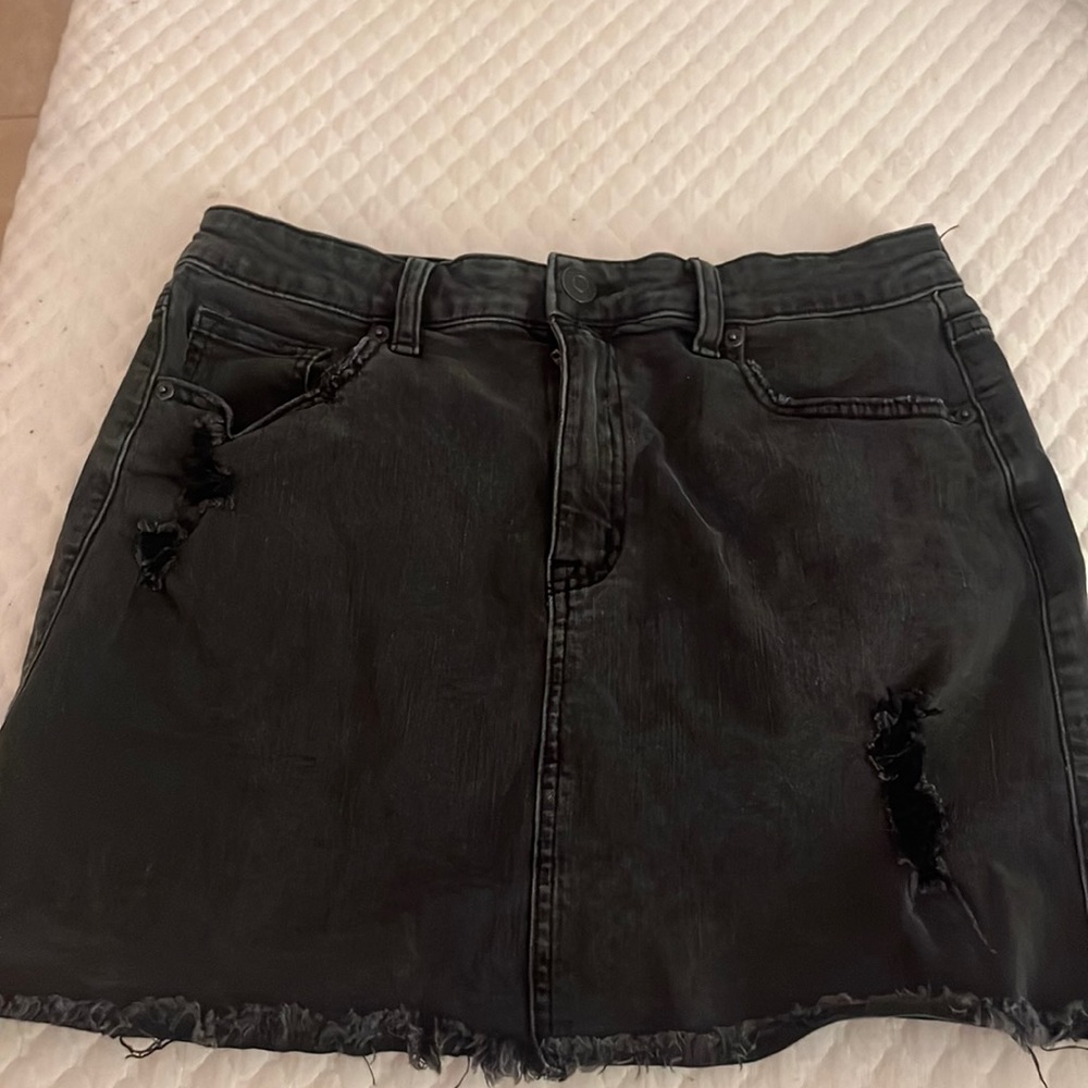 Aeropostale black jean skirt